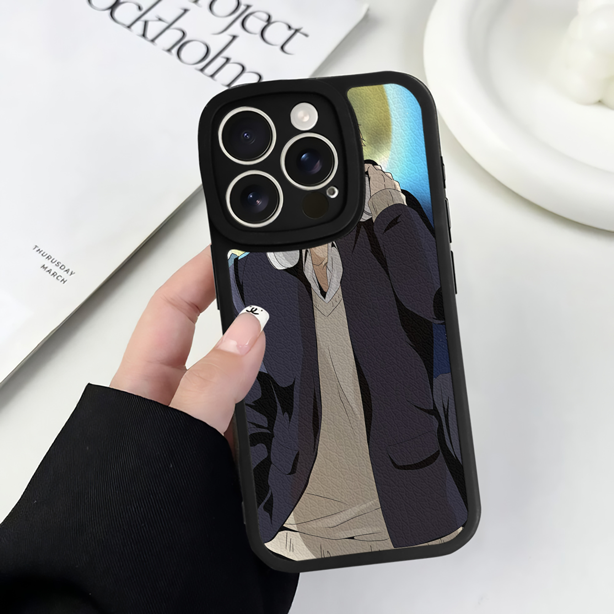 （画像用） ハイキュー!! Haikyu!! 【iPhone 16シリーズ対応】シリコンスマホケース（レザー調） 材質：シリコン